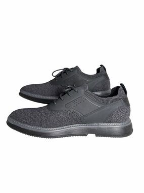 Mark Nason Men's Dark Gray Knit Lace-Up Sneakers